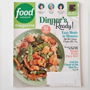 Food Network Magazine January, 2020 - Ginger Chicken Chopped Salmon